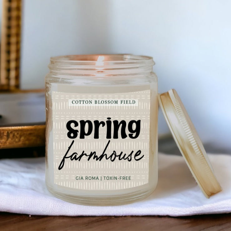 Spring Farmhouse Candle