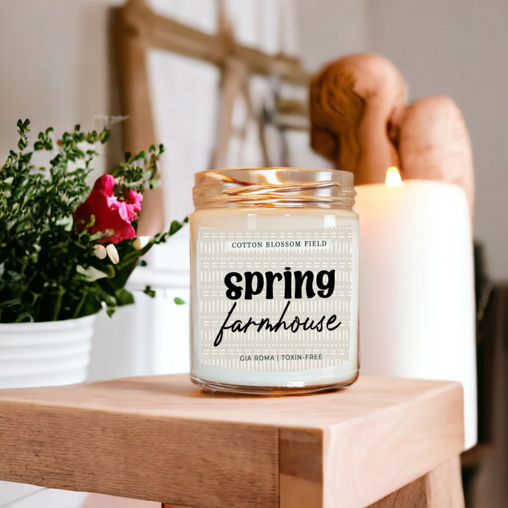 Spring Farmhouse Candle