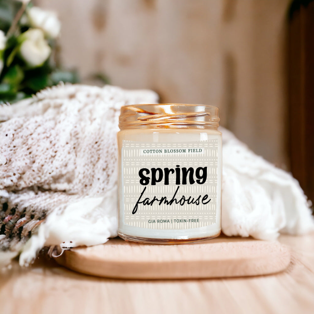 Spring Farmhouse Candle