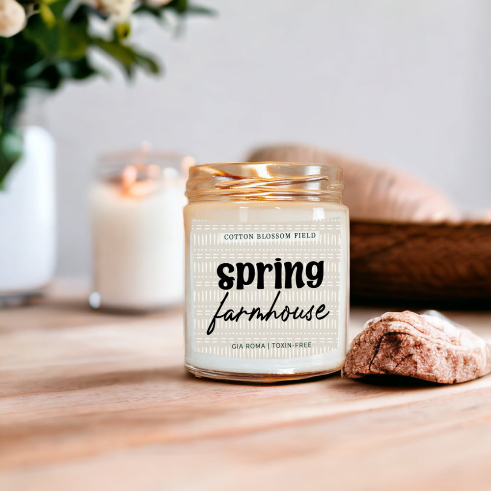 Spring Farmhouse Candle