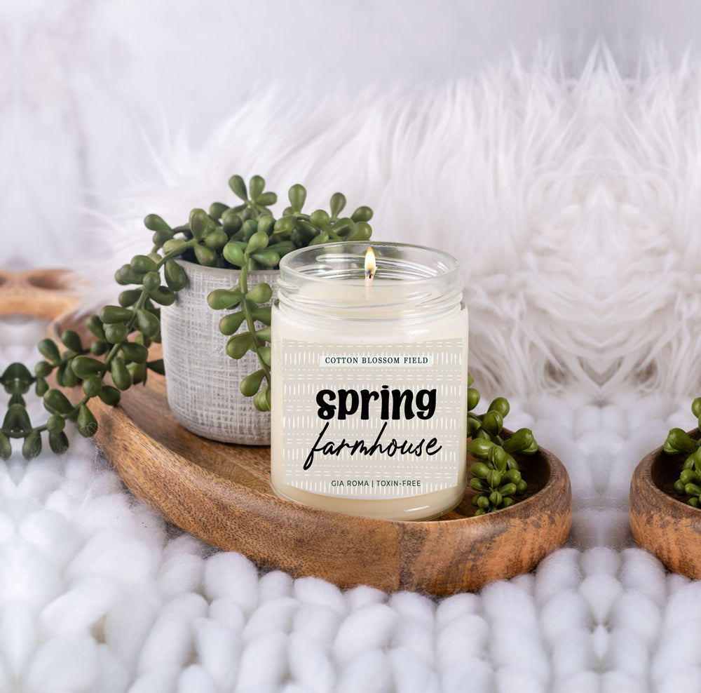 Spring Farmhouse Candle