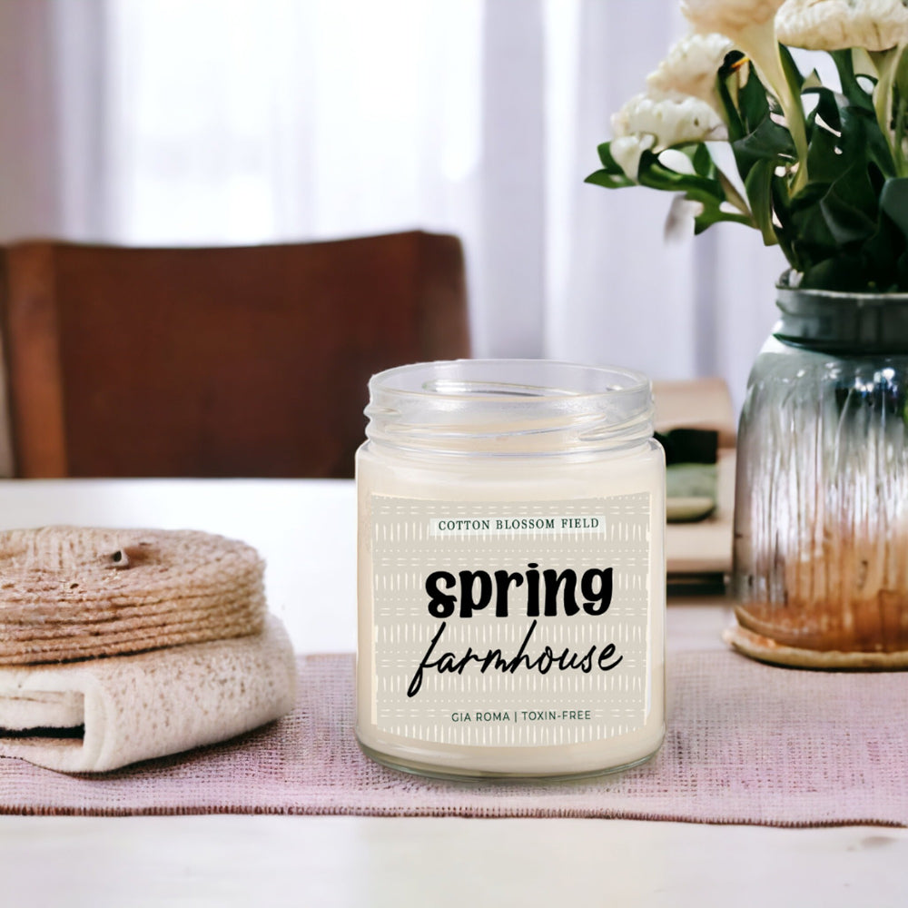 Spring Farmhouse Candle