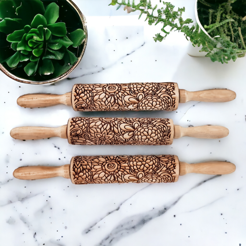 Embossed Rolling Pins | Unique Baking Gift Sets