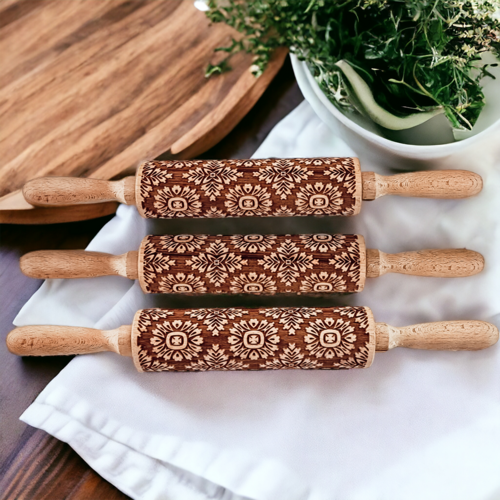 Embossed Rolling Pins | Unique Baking Gift Sets