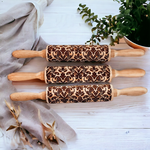 Embossed Rolling Pins | Unique Baking Gift Sets